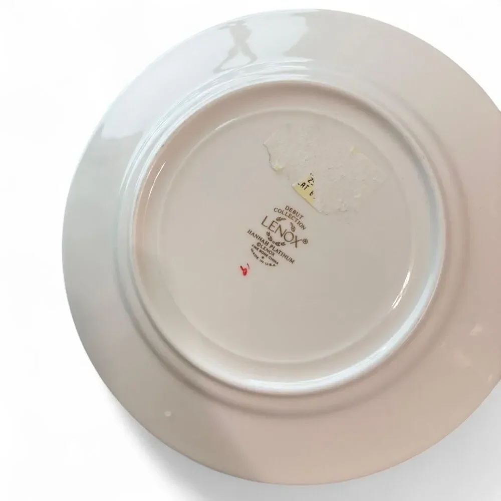 Lenox Debut Collection Hannah Platinum brand new - TWO PLATES